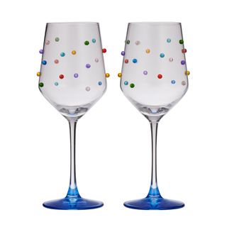 Polka Wine glass set